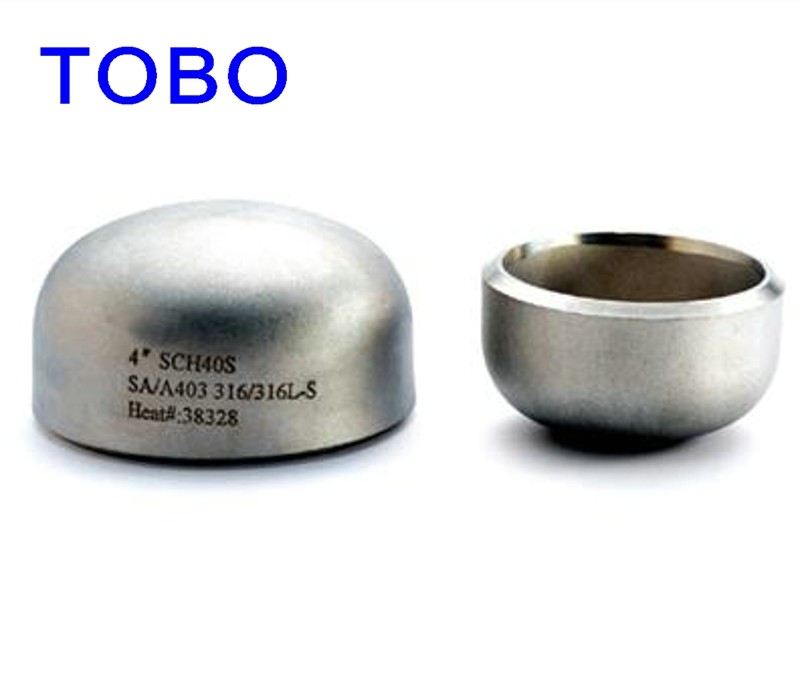 ASME B16.9 SS Pipe Fittings 310s Stainless Steel SMLS Cap , Butt Weld Pipe Cap