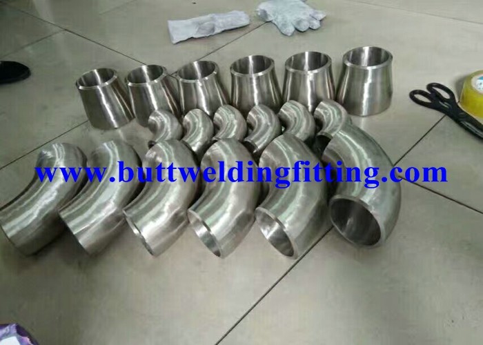 Din 2605 Titanium grade 2 30 45 90 degree elbow Butt Weld Fittings 1 / 2