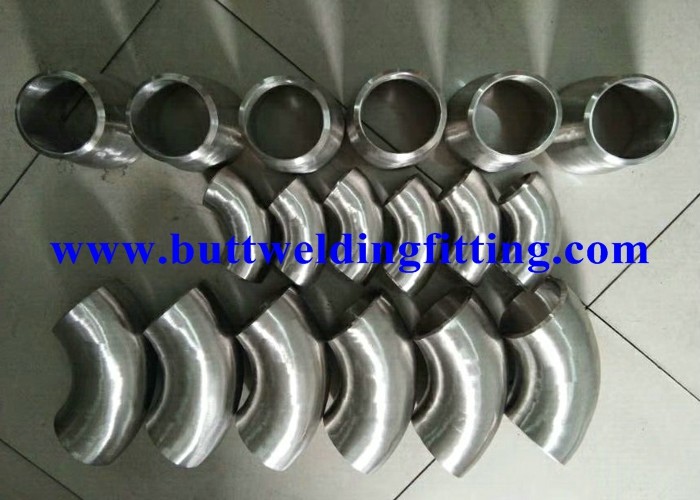 Din 2605 Titanium grade 2 30 45 90 degree elbow Butt Weld Fittings 1 / 2