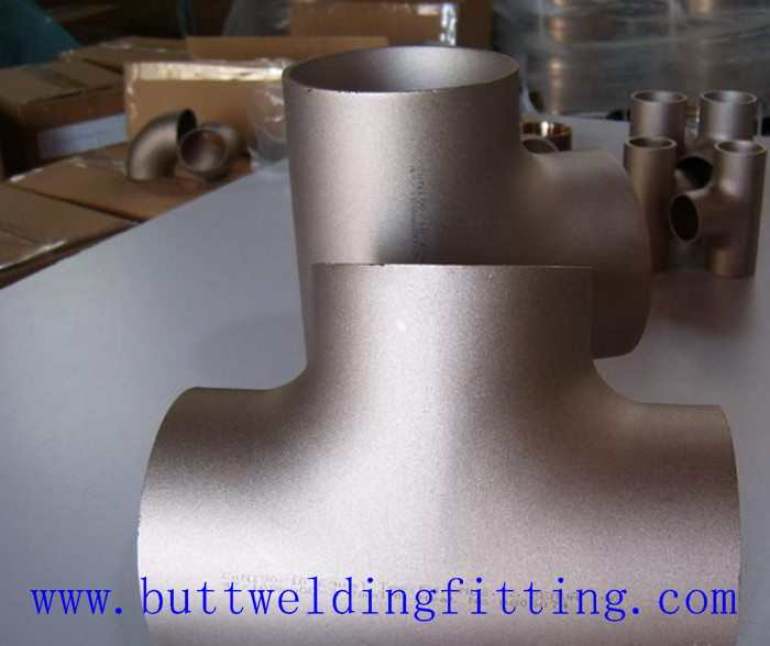 UNS S32750 Butt Weld Fittings / 1 - 48inch Asme B16.9 Duplex Seamless Steel Tee