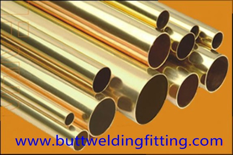 CuNi90/10 Copper Nickel Tube / Straight Copper pipe CuNi 90/10 6 - 12m Length