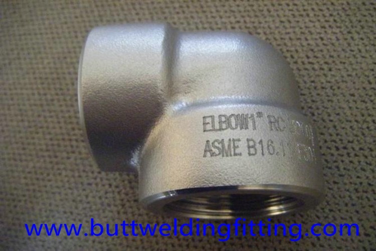 Super Duplex Stainless Steel 90 Degree Socket SW Elbow 1 Inch 3000# UNS32750