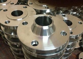 Flanges used for connecting sections of piping, or for connecting pipes to equipment or valves in a piping system