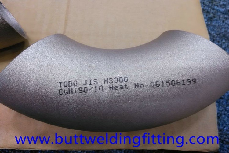 Copper Nickel 90/10 90 Degree LR Elbow Butt Weld Fittings 4'' SCH10S ANSI B16.9