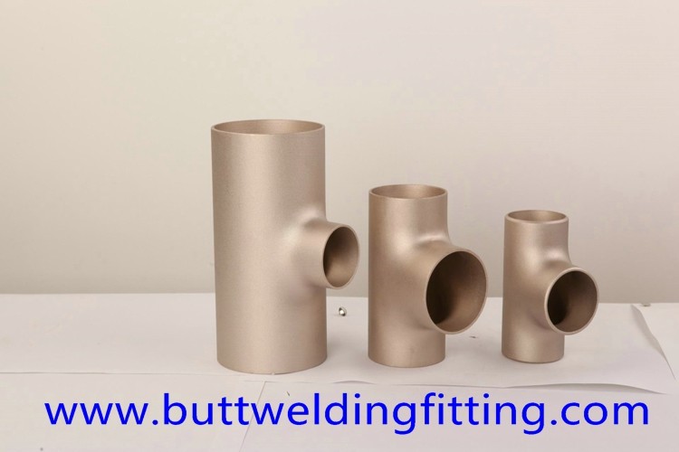 Butt Weld Pipe Fittings Copper Nickel 90/10 Concentric / Eccentric Tee