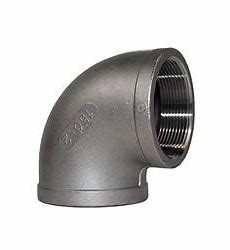 90 Degree Elbow Stainless Steel Pipe Fittings Forged Fittings Threaded Tube Connector