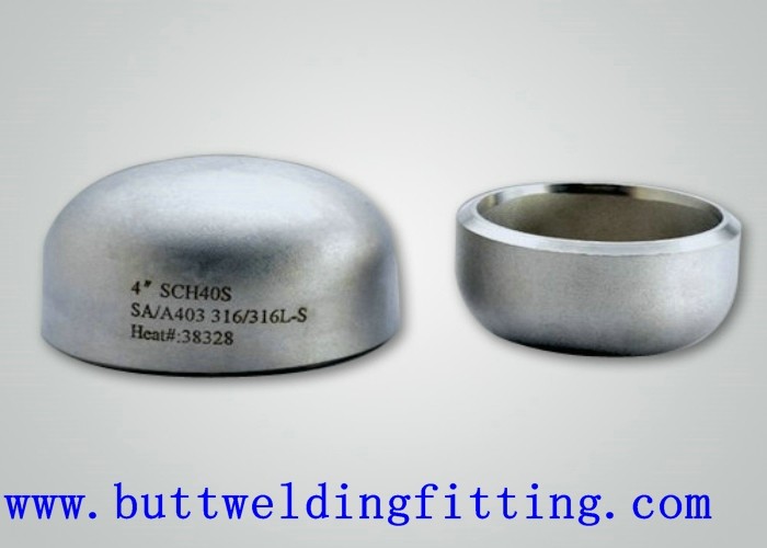 1 3/4'' ANSI B16.9 BW Stainless Steel Pipe Cap , Wall Thickness 2mm - 300mm