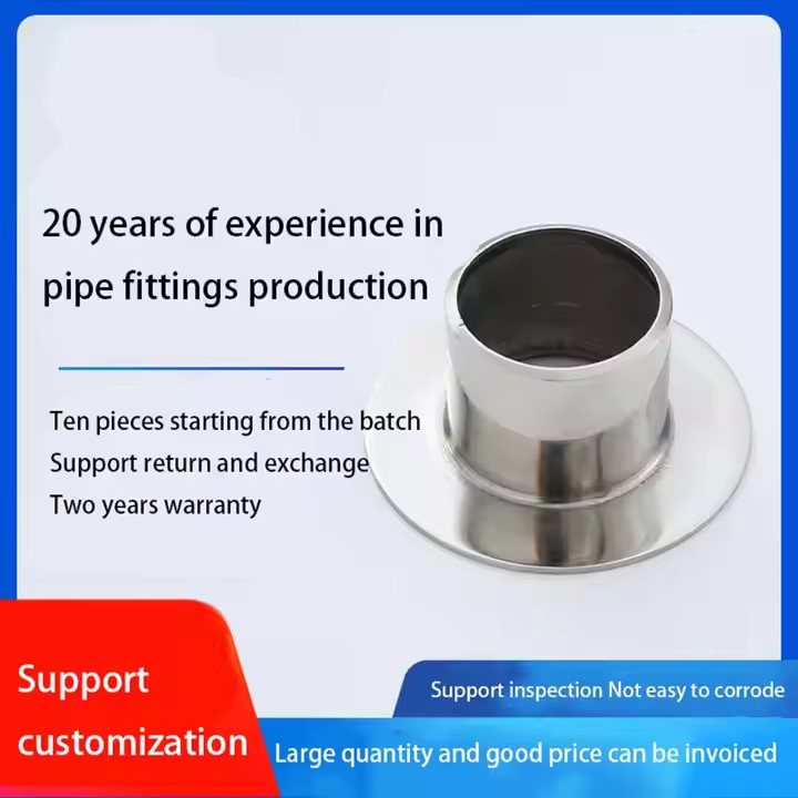 ASME B16.9 Factory Price Gr2 Titanium Pipe Fittings Titanium Stub End DN20 DN500 Sch80S
