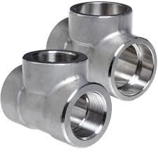 4'' SCH STD WP31254 ASME B16.11 Threaded Equal Tee Forged Pipe Fittings