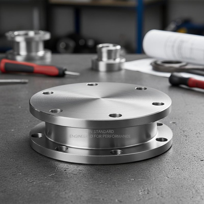 Flanged Stainless Steel Pipe Cap Customized DIN Standard Engineered for Performance in Demanding Industrial Environments