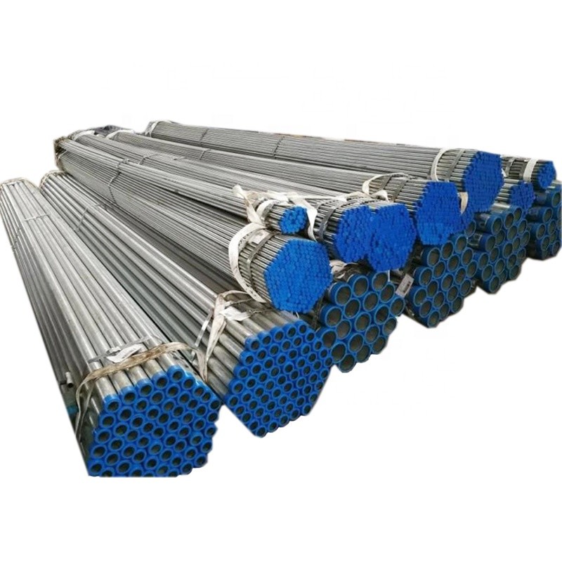 Hot Dip Galvanized Round Steel Pipe / GI Pipe Pre Galvanized Steel Pipe Galvanized Tube For Construction