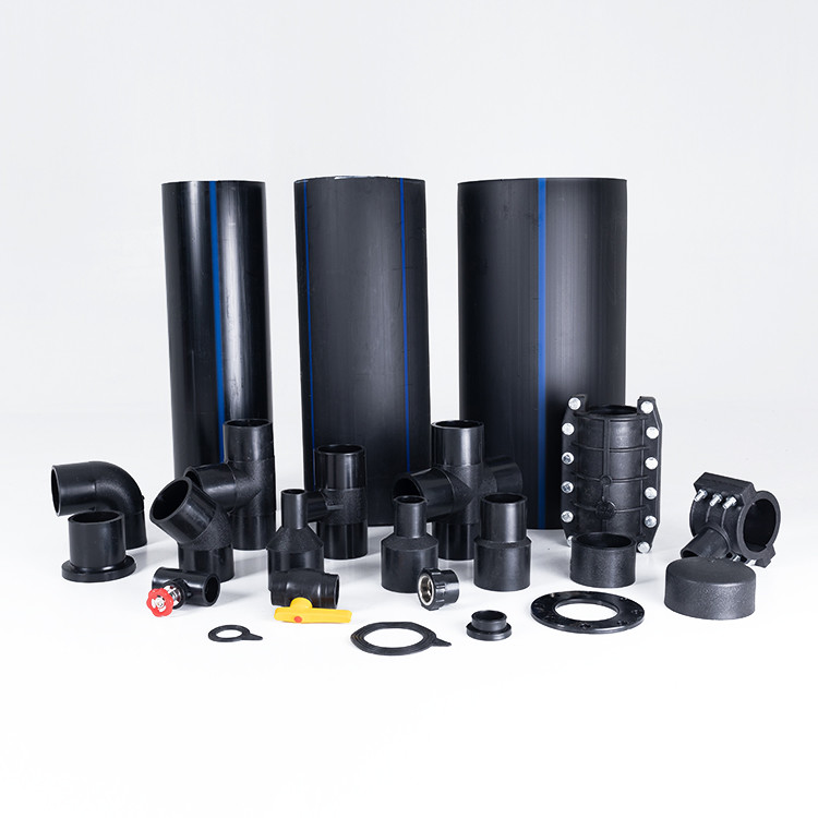 Discount HDPE Butt Welding Fitting Four Way Reducing Cross Tee Pipe Fitting