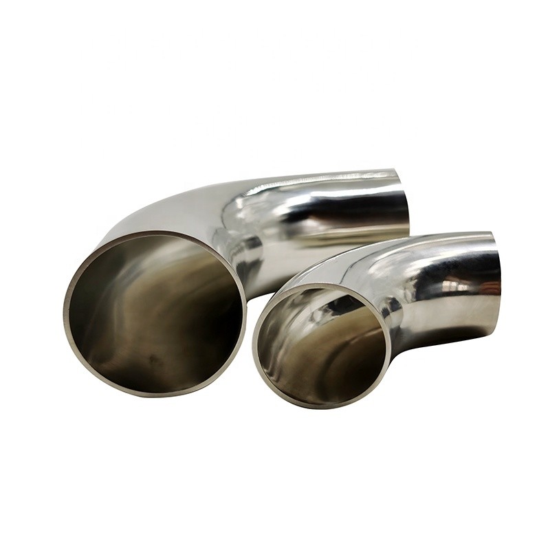 Sanitary 304 Stainless Steel Butt Welded 90 Degree Elbow Bend Stainless Steel Pipe Fittings