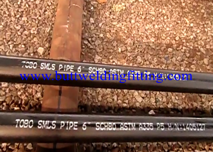 Alloy Steel Seamless Pipe, ASTM A335, P11, P12, P22, P5, P9, P91 , High Temperature Application
