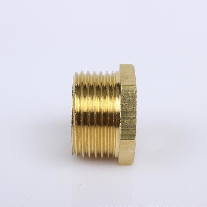 Brass Fittings Bushing Welded UNS70600 NPT Thread Copper Pipe Fittings Bushing Forged Fittings