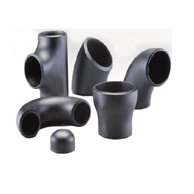 Seamless carbon steel pipe fittings black color 90 degree elbow ANSI