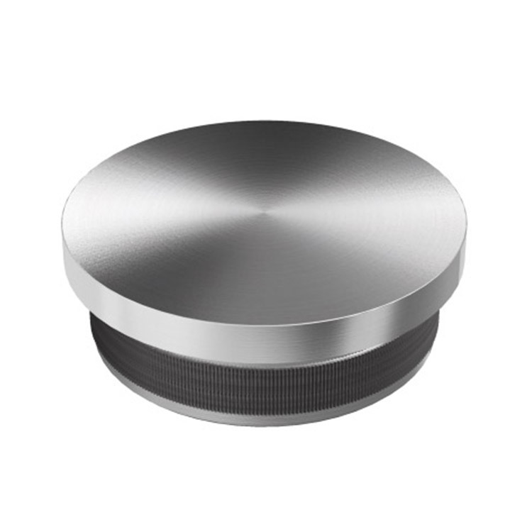 304 316 pipe staircase terrace railing stainless steel thread decorative end cap for tube pipe
