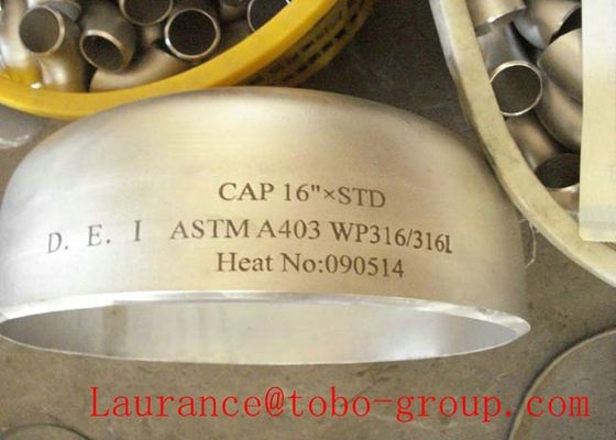 Duplex 2205 UNS S31803 S32205 Stainless Steel Pipe Cap ASME B16.9 Butt Weld End Cap for Oil Gas Industry