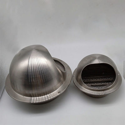 Air Vent 5 Inch 304 Stainless Steel Round Covers Vent  For Outdoor Silver