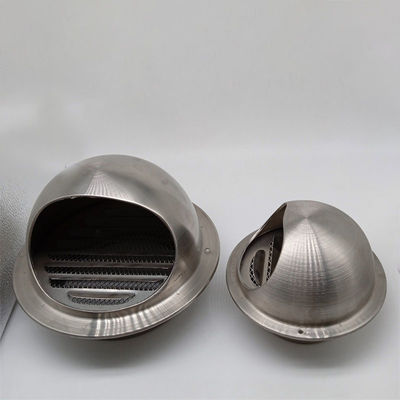 Air Vent 10 Inch 304 Stainless Steel Round Exhaust Grille Louvered Silver