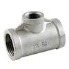 High quality 304 / 316L stainless steel reducing/equal tee internal thread threaded tee pipe fittings