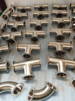 Stainless steel 304 316L equal reducing 3way~6ways cross vacuum ISO-K ISO-F ISO flange half full Nipple Tee