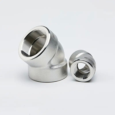 ASTM A105/A182 Forged Elbow, 2000LB-9000LB Threaded/Socket-Weld Fitting 100% PMI Tested