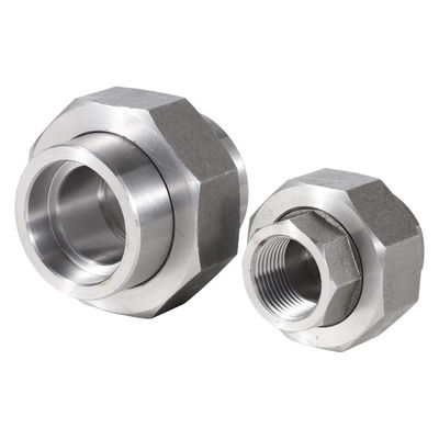 Custom Threaded Union High Pressure Stainless Steel Fittings SS304/316 Union