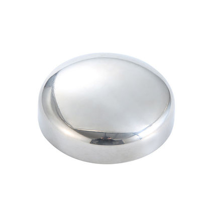 Stainless Steel Welded Head Polished Thickened Stamped Pipe Cap Wide Application Range