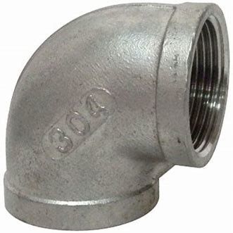 90 Degree LR Elbow Stainless Steel Pipe Fittings Forged Fittings Threaded Tube Connector