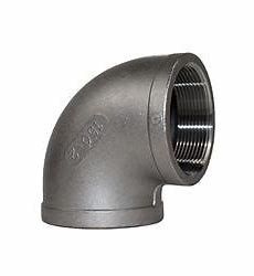 Stainless Steel Ss304/316 Pipe Fittings Forged Fittings ASME B16.9 90D Threaded Elbow
