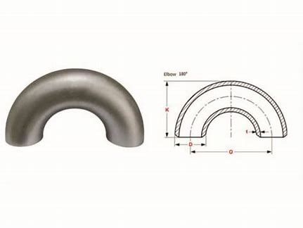 Stainless Steel Ss304/316 Elbow 180° LR Elbow Butt Weld Elbow Pipe Fittings