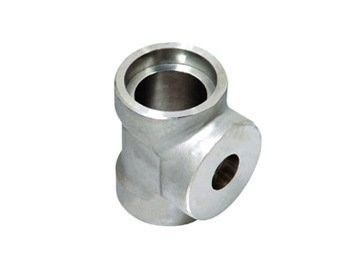 China Hot Socket Welding Tee 316 Stainless Steel Forged Tee ASTM A336 F22 Barred Tee 3
