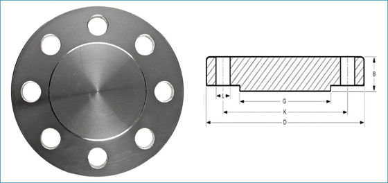 ASME B16.47 Series A ASTM B564 Hastelloy C276 Alloy Steel DN25 10K RF Blind Flange
