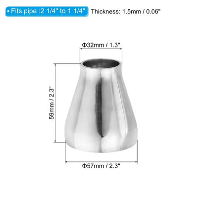 Stainless Steel Reducer for Pipeline Solutions in Customized Support ANSI B16.9 Standard 3 Inch Size Sch40 Pressure Supplie
