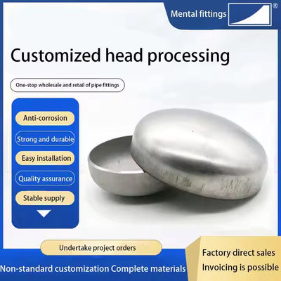 Stainless Steel Pipe Cap for ASTM A403 WP304 Pipefittings 16 Inch End Cap Sch120 Asme B16.9