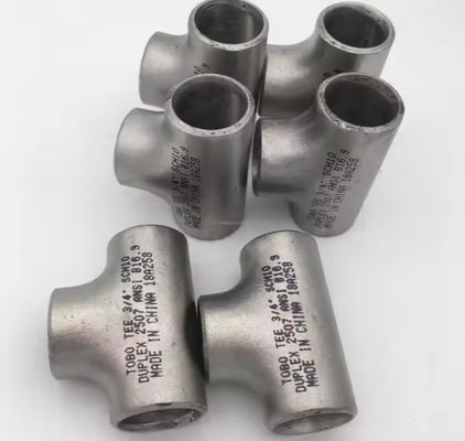 ASME B16.9 Stainless Steel Equal Tee 304/316L Seamless Butt Weld Pipe Fitting 1/2-24 Inch