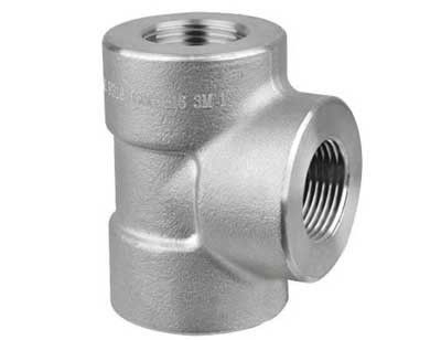 DN 2'' * 2'' SCH 40 Forged Pipe Fittings Threaded Equal Tee ASME B16.9