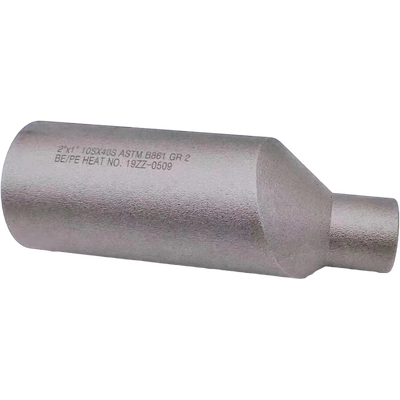 ASTM B861 Titanium Grade 2 Swage Reducing Nipple 2"x1" SCH10S x SCH40S 